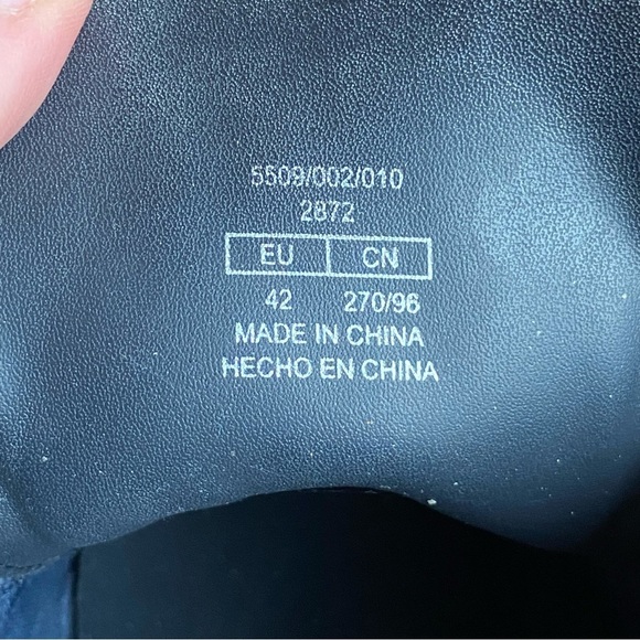 Zara Man Shoes Mens 42 US 9 Black Leather Business Casual Dress Work Sneakers - Picture 6 of 6